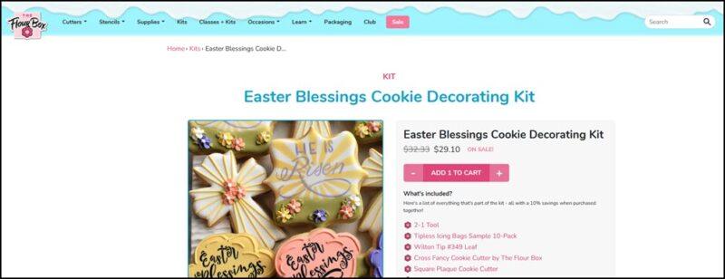 A website screenshot showing a selection of crosses and Easter quotes