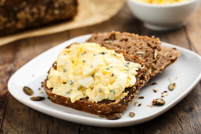 Egg salad on bread