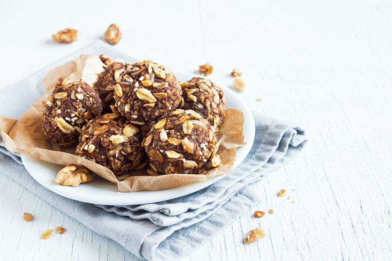 A plate of energy bites