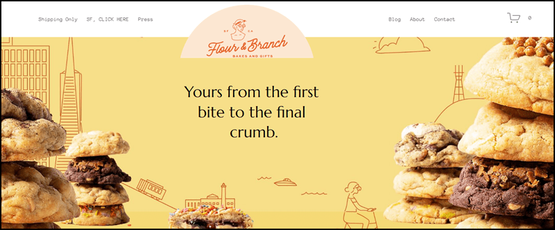 Flour & Branch website screenshot