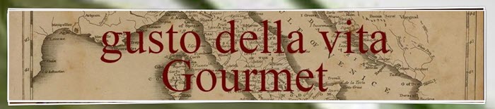 A logo for gusto della veta Gourmet