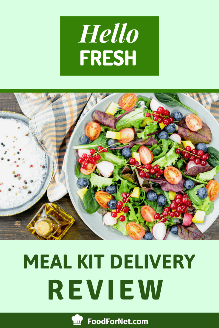 example organic meal to represent the HelloFresh meal kit