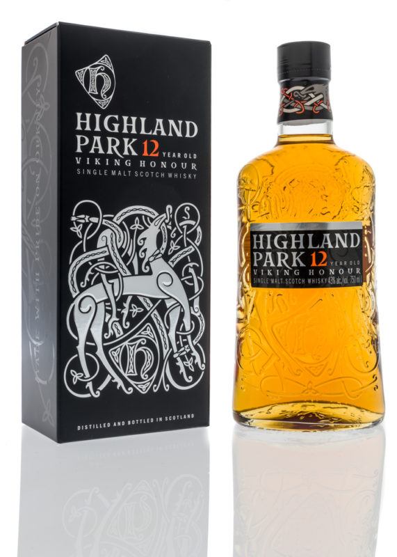 Highland Park 12 Viking Honour Bottle and Box Packaging