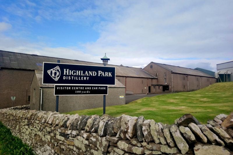 Highland Park Distillery Visitor Center Sign