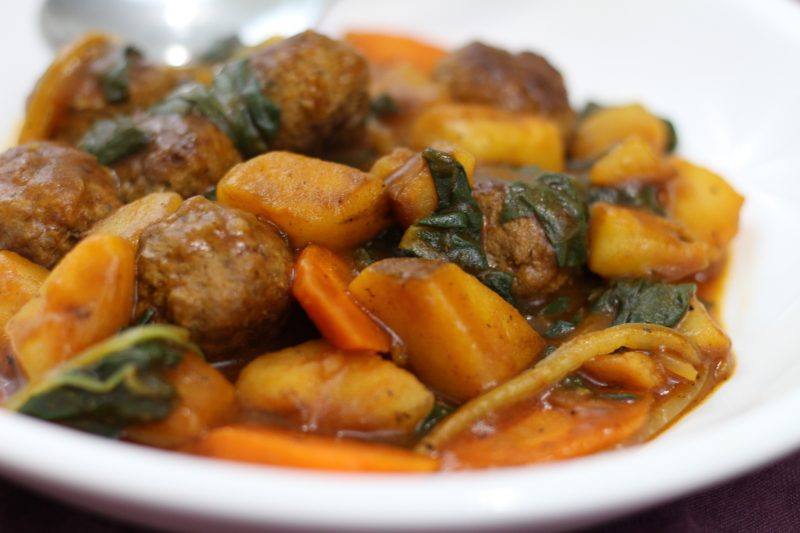meatball ragout swiss chard blue apron | Food For Net blue apron meal kit meatball ragout made at home