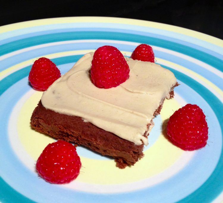 Protein Brownies with Vanilla Icing