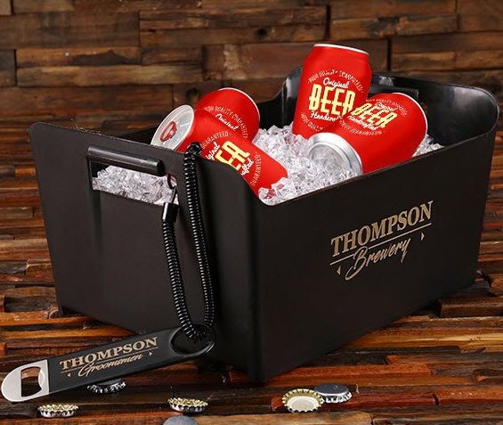 Ice Bucket Cooler | Food For Net A cartoon containing beer and ice.
