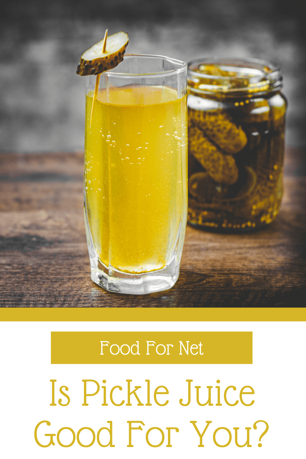 A glass of pickle juice next to a jar of pickles, highlighting the question of whether pickle juice is good for you or not