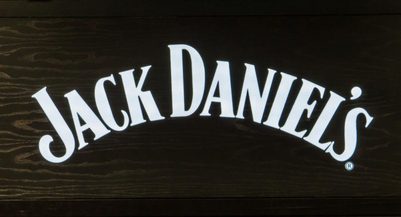 Jack Daniel's Logo on a black background