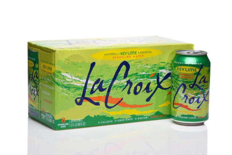 La Croix flavored soda water | Food For Net A box and a can of La Croix sparkling water