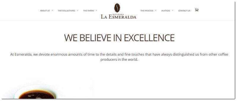 La Esmeralda coffee