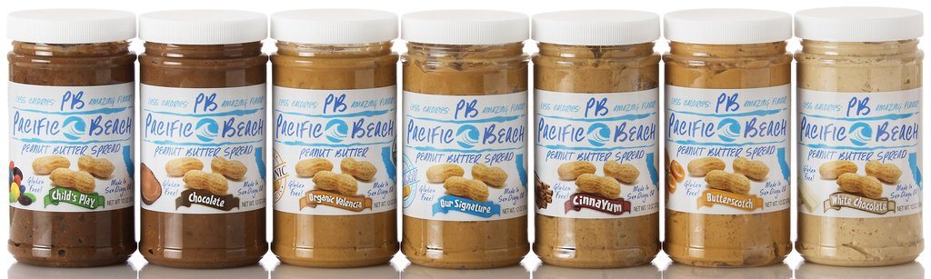 7 Jars of Pacific Beach Peanut Butter