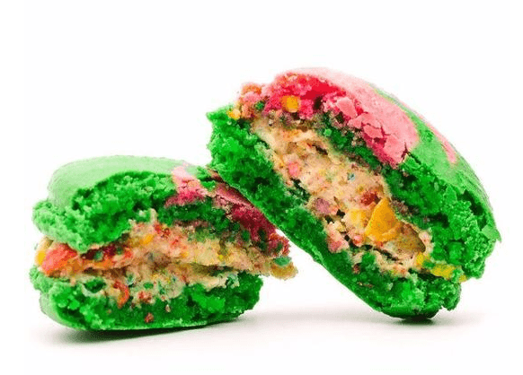 Multi-colored macarons