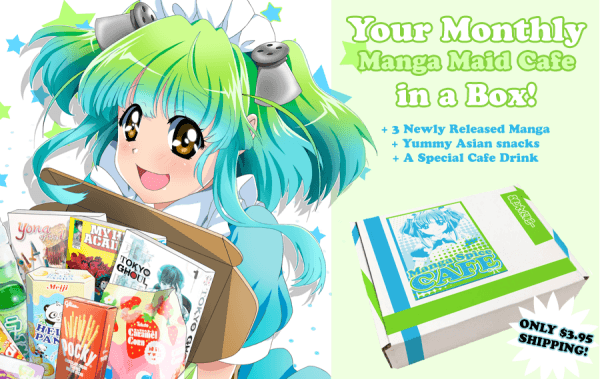 Manga Spice Café | Food For Net A cartoon image with a stylized box