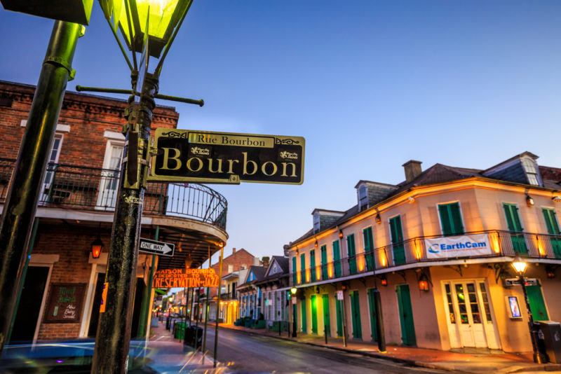 A street in the French Quarter of New Orleans