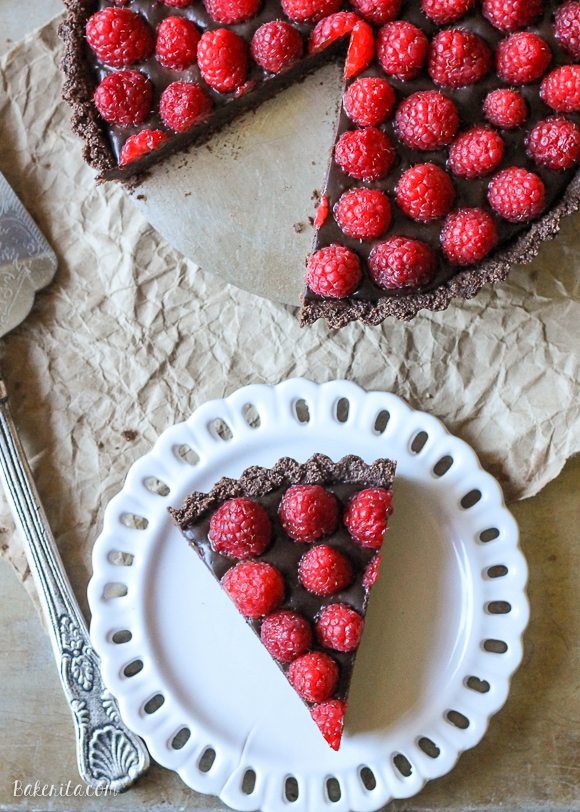 Raspberry Chocolate Tart