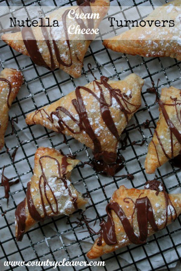 Nutella Cream Cheese Turnovers