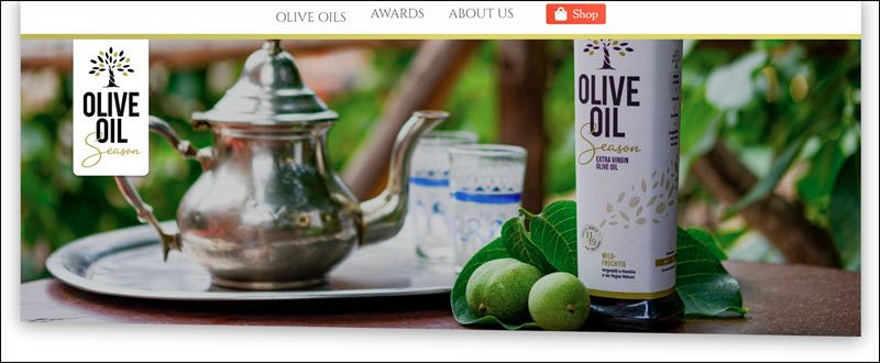 Olive Oil Season website screenshot