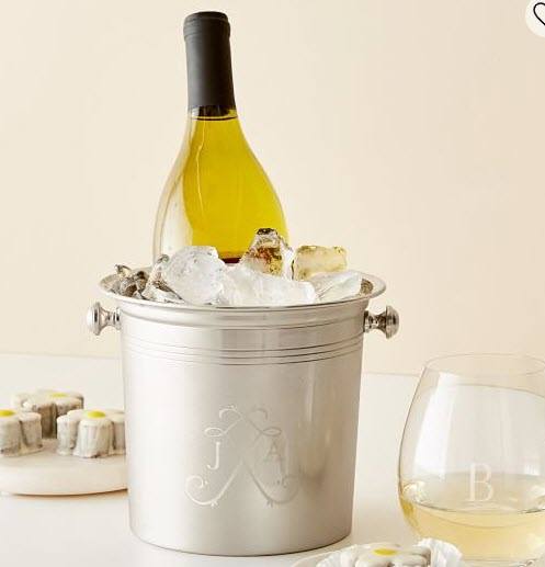 Personal Mini Ice Bucket | Food For Net A ice bucket with a bottle of wine