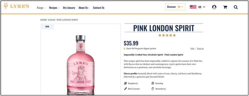 Pink London Spirit by Lyres