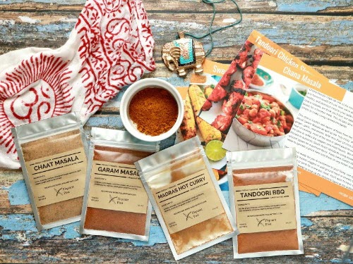 Piquant Post | Food For Net 4 spices on a table with various other items