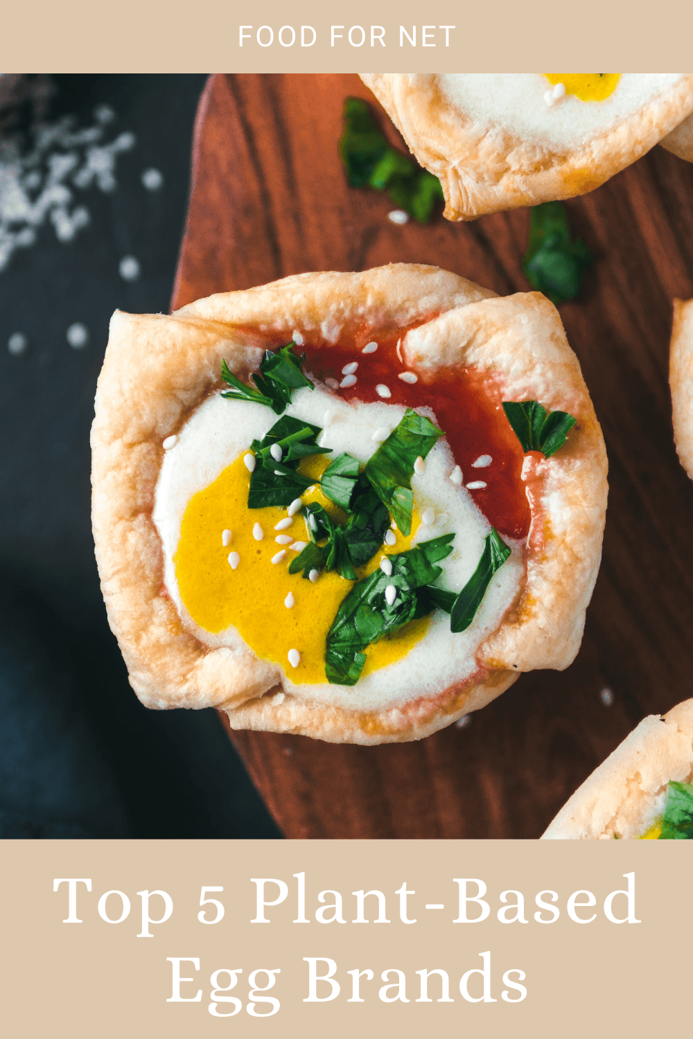 Breakfast egg cups made using vegan eggs, showing the idea of plant-based egg brands