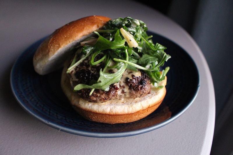 Burgers au Poivre with Truffle Fries