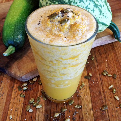 A creamy pumpkin spice smoothie