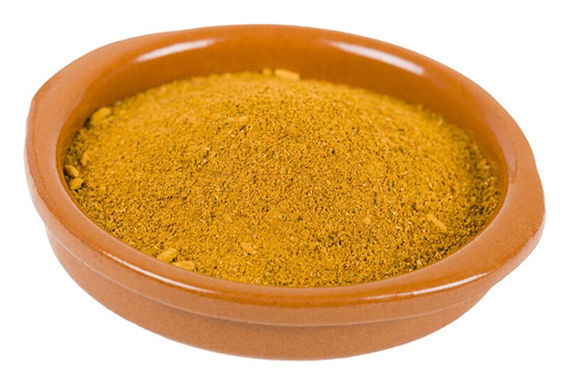 brown ceramic bowl with Ras el hanout