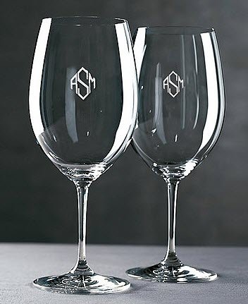 Riedel Vinum Wine Glasses | Food For Net Shiny wine glasses with a diamond-like engraving