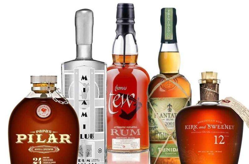 A selection of rum bottles from the Rum Lovers club that Spirited Gifts offers