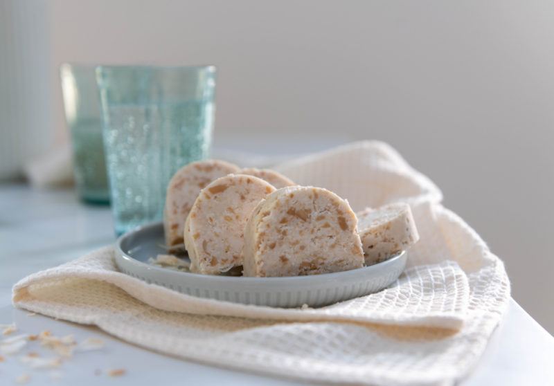 Savory keto fat bombs with cream cheese on a plate