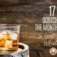 Glass of scotch on a barrel to represent scotch of the month clubs.
