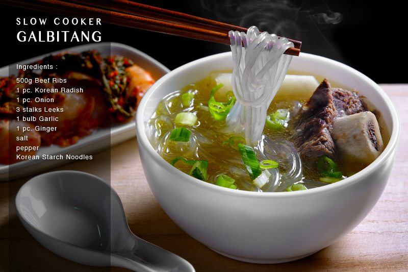 Slow Cooker Galbitang (Korean Beef Rib Soup) full recipe