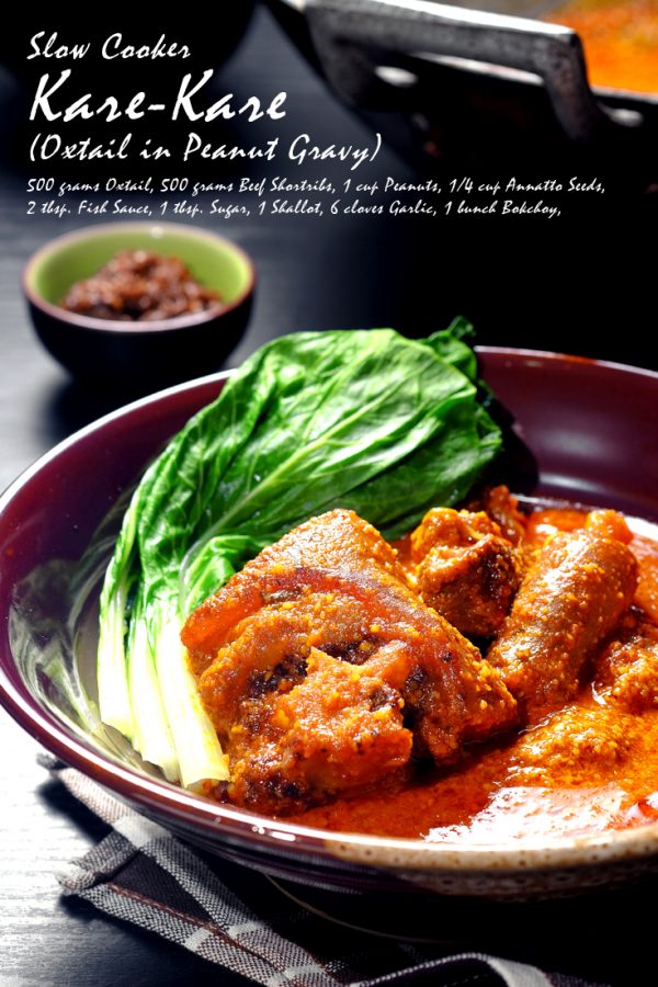 Slow Cooker KareKare (Oxtail in Peanut Gravy) Food For Net