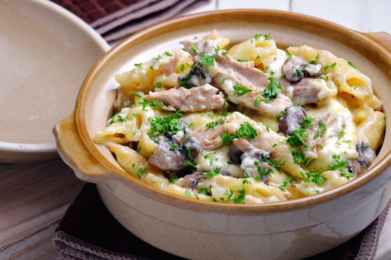 Slow Cooker Tuna and Portobello Casserole Recipe