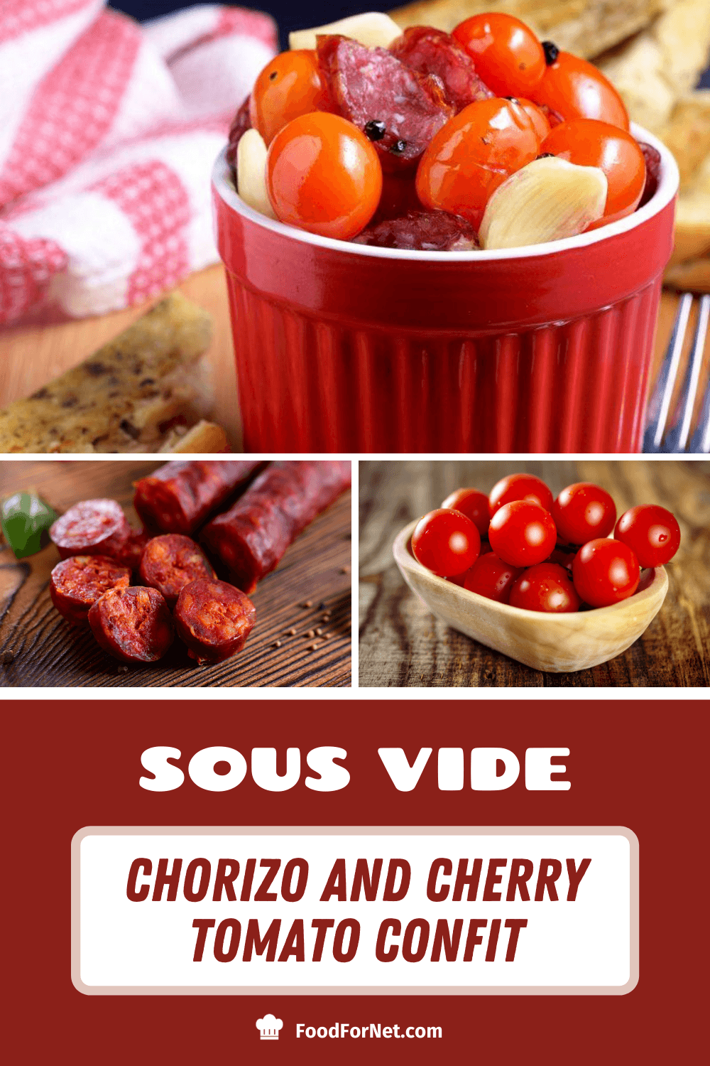 Sous Vide Chorizo and Cherry Tomato Confit Food For Net