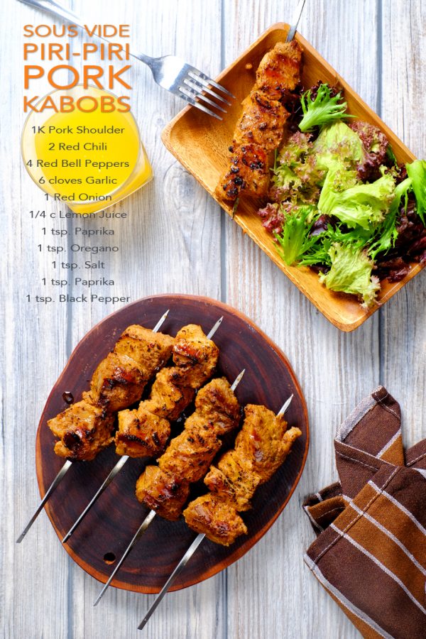Sous Vide PiriPiri Pork Kabobs Food For Net