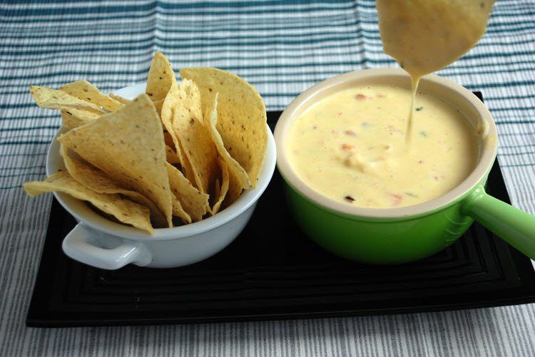 Sous Vide Shrimp and Chile Queso