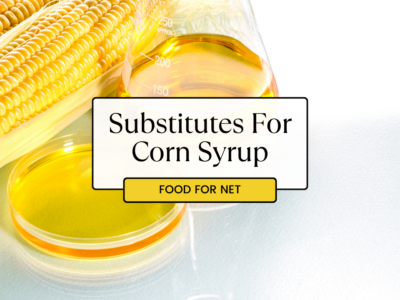 Two containers of corn syrup and some corn, looking at various substitutes for corn syrup.