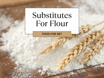 A pile flour and some wheat, looking at the different types of substitutes for flour