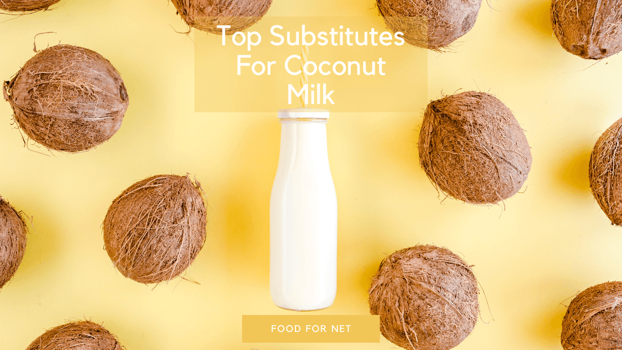 The Best Substitutes For Coconut Milk Food For Net