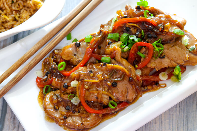 black pepper pork chop chinese recipe terbaru