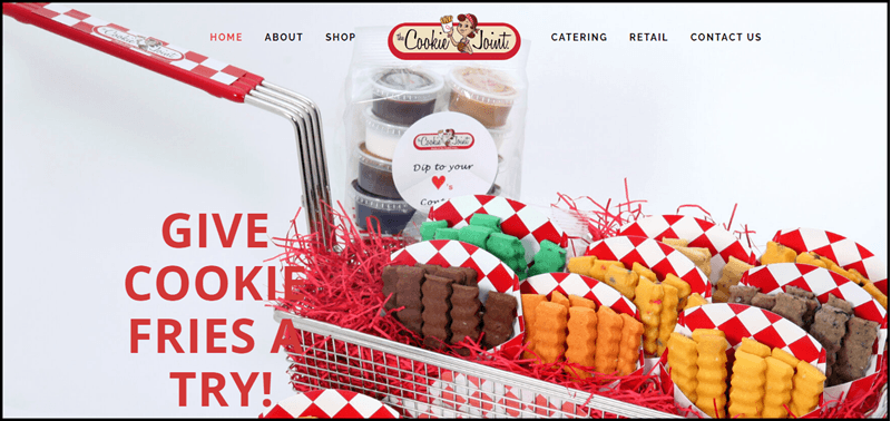 The Cookie Joint website screenshot