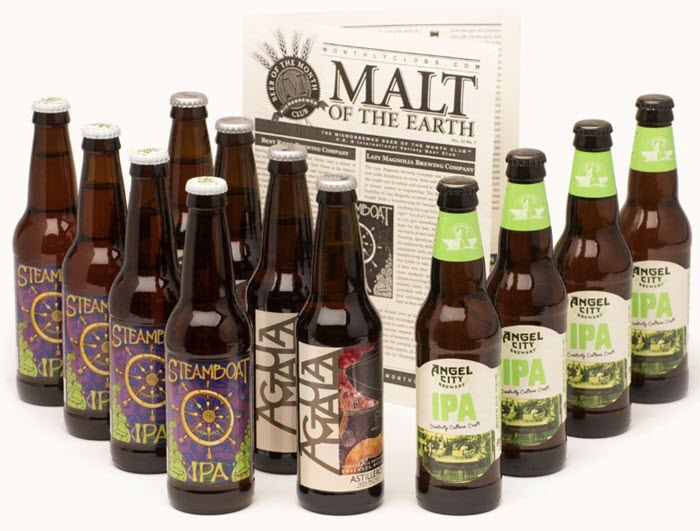 Selection of 12 beers in 3 types, with a Malt of the Earth paper.