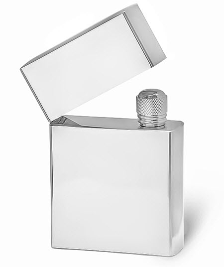 The Original Lighter Flask | Food For Net Stainless steel flask that looks like a lighter.