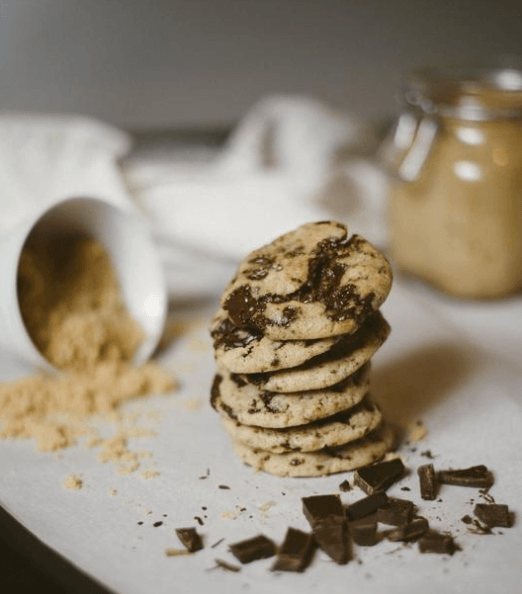 A pile of cookies and various crumbs