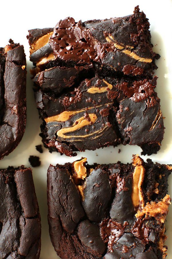 Peanut Butter Swirl Brownies