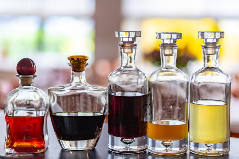 A selection of liqueurs