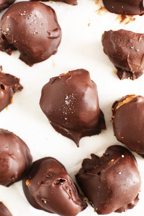 Salted Caramel Peanut Butter Truffles